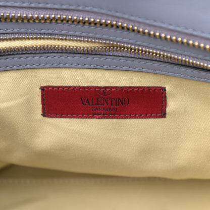 Valentino Garavani Vitello Rockstud Double Handle Tote London Stone 5 of 13