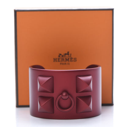 Hermes Aluminium Sunset Collier De Chien CDC Bracelet T2 Rouge H 5 of 5