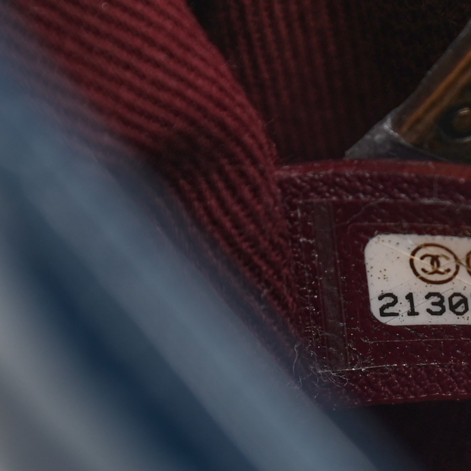 Chanel Patent Goatskin Quilted Medium CC Eyelet Flap Blue 7 of 11