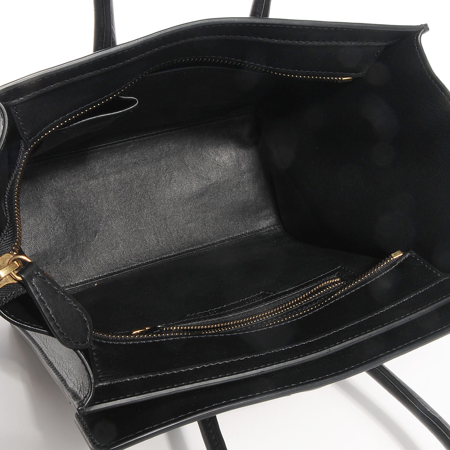Celine Smooth Calfskin Micro Luggage Black 5 of 7
