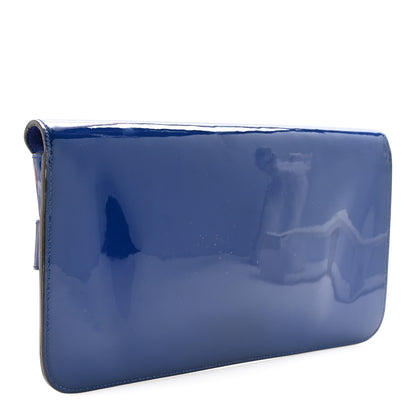 Gucci Patent Large Bright Bit Clutch Deep Zaffiro 3 of 8