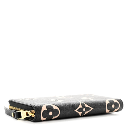 Louis Vuitton Empreinte Monogram Giant Zippy Wallet Black Beige 4 of 6