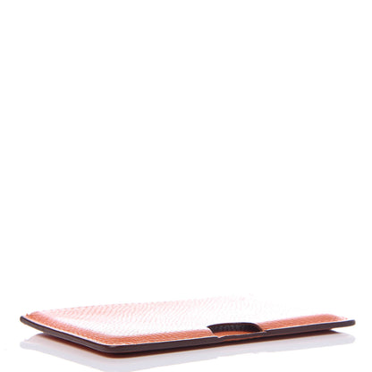 Hermes Epsom Porquerollers Card Case Orange 4 of 9