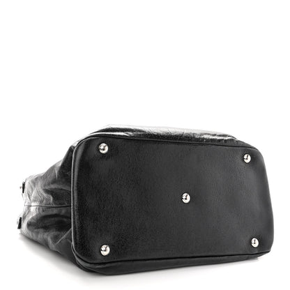 Miu Miu Vitello Shine Top Handle Satchel Black 3 of 8