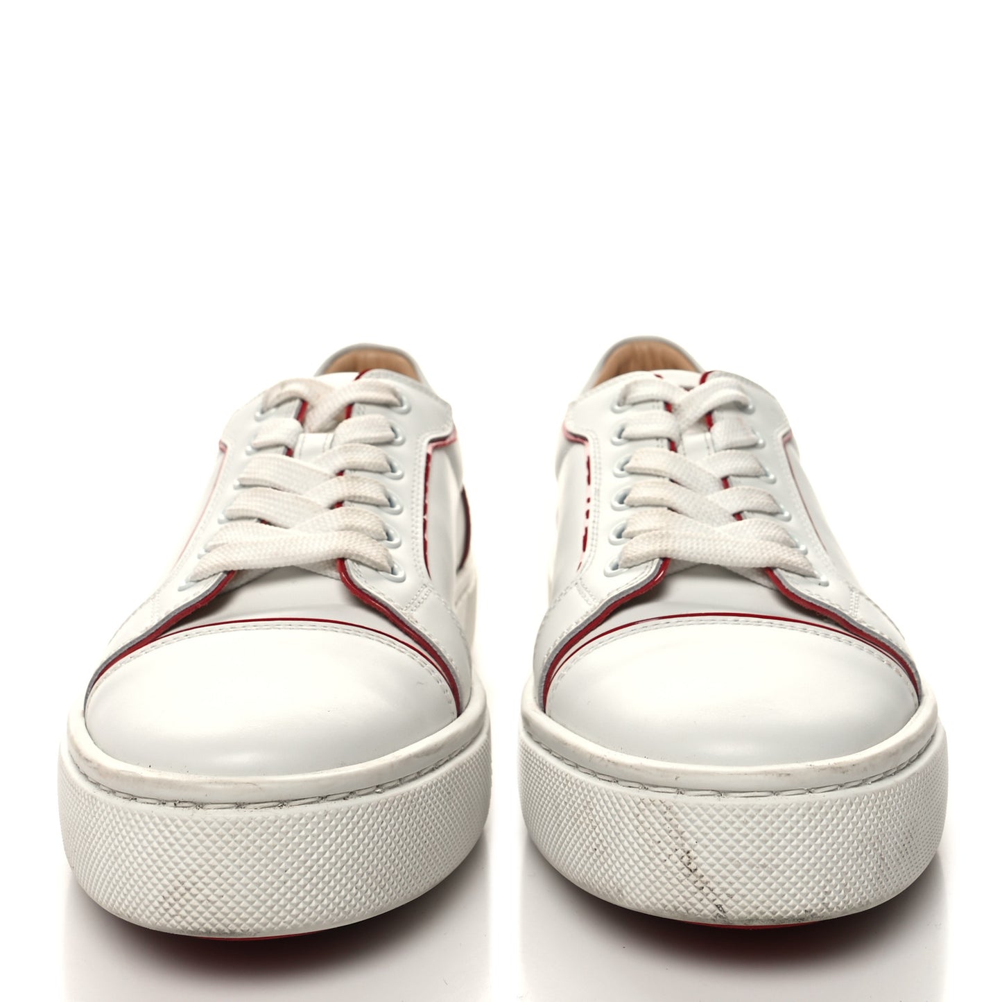 Calfskin Vieira Flat Sneakers 37 White Loubi