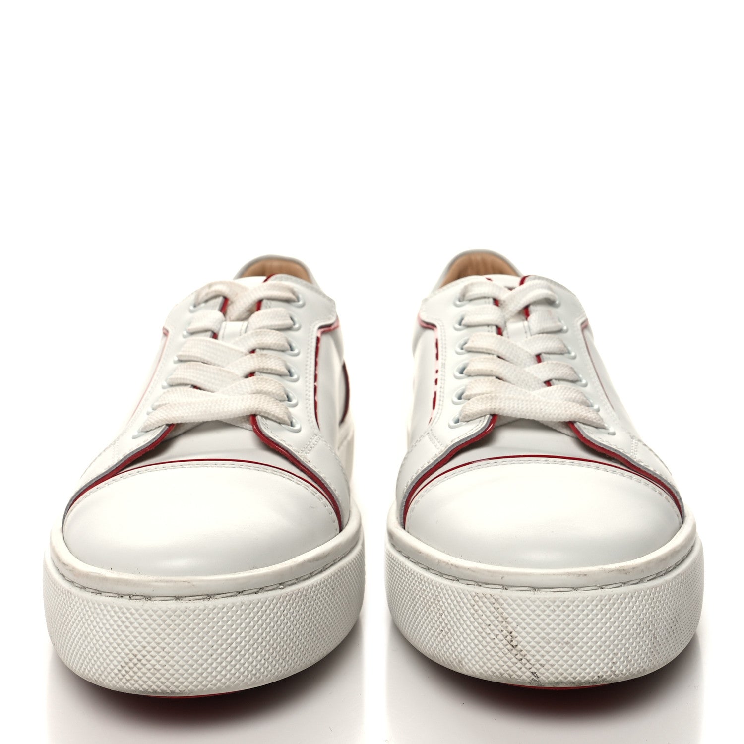 Christian Louboutin Calfskin Vieira Flat Sneakers 37 White Loubi 2 of 11