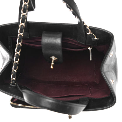 Chanel Caviar Quilted Small Business Affinity Shopping Bag Black 5 of 10