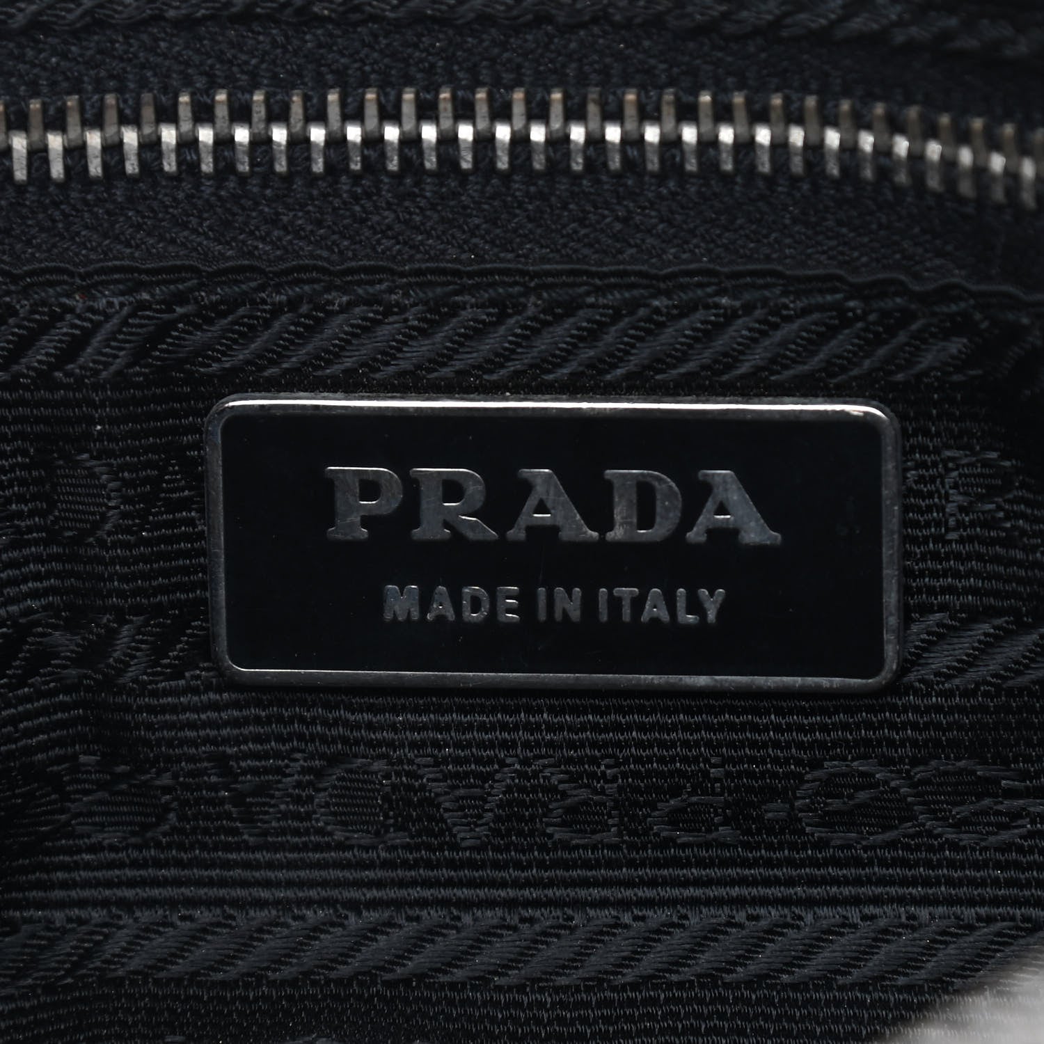 Prada Tessuto Nylon Pochette Bag Black 6 of 9
