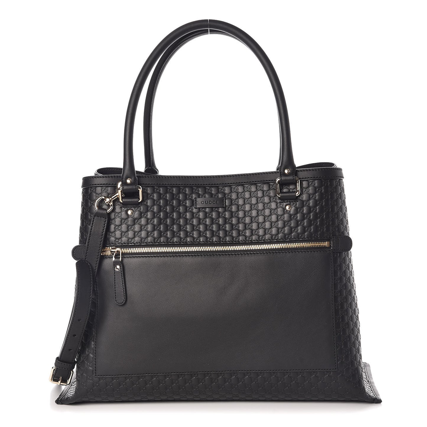 Soft Microguccissima Large Tote Black