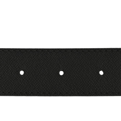 Louis Vuitton Calfskin Monogram 30mm LV Initiales Reversible Belt 85 34 Black 3 of 7