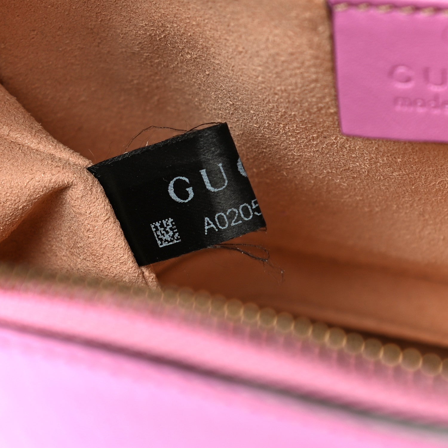 Gucci Calfskin Matelasse Small GG Marmont Chain Shoulder Bag Candy Mousse 8 of 15