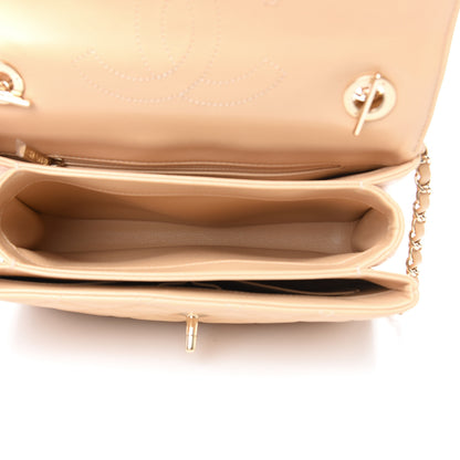 Chanel Lambskin Quilted Small Trendy CC Dual Handle Flap Bag Beige 4 of 10