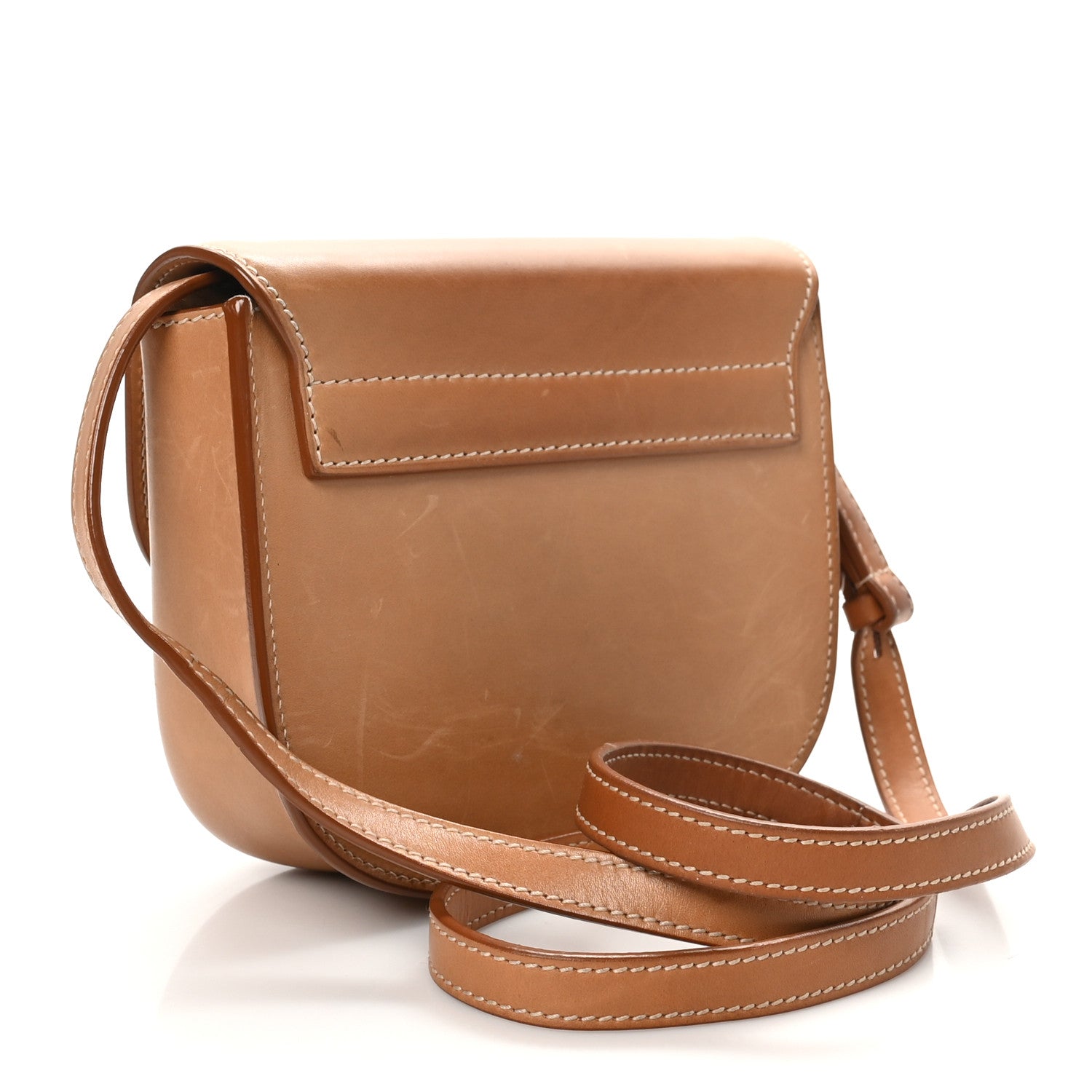 Saint Laurent Smooth Vintage Calfskin Small Kaia Satchel Brown Gold 3 of 11