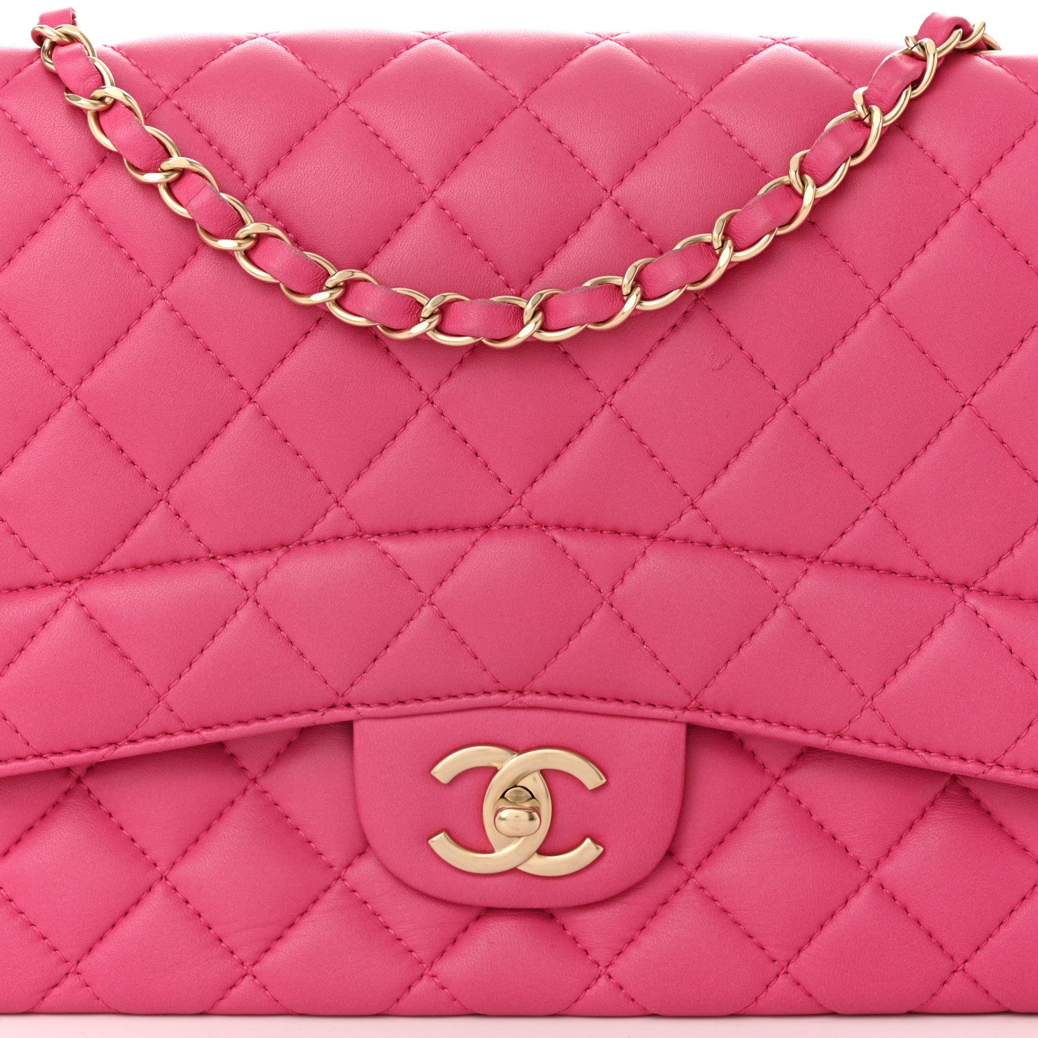 Chanel Lambskin Quilted Medium Mademoiselle Chic Flap Fuchsia 8 of 14