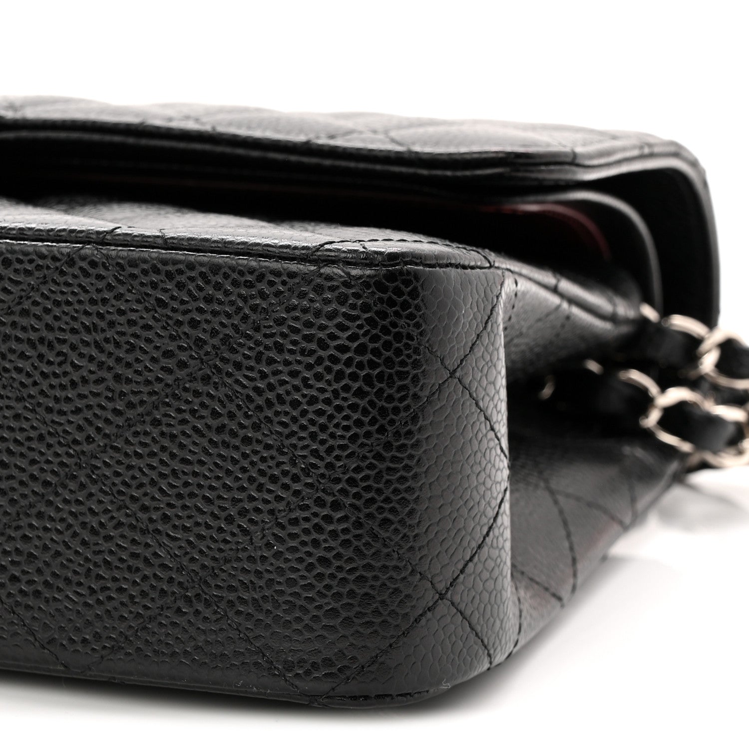 Chanel Caviar Quilted Medium Double Flap Black 10 of 11