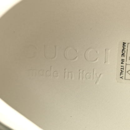Gucci Calfskin Crocodile Web Mens Ace Sneakers 9 White Green 6 of 10