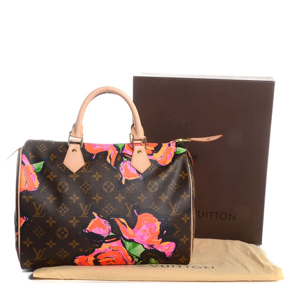 Louis Vuitton Monogram Roses Speedy 30 4 of 8