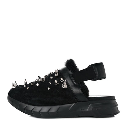 Givenchy Suede Studded Elegant Marshmallow Loafers 41 Black 1 of 8