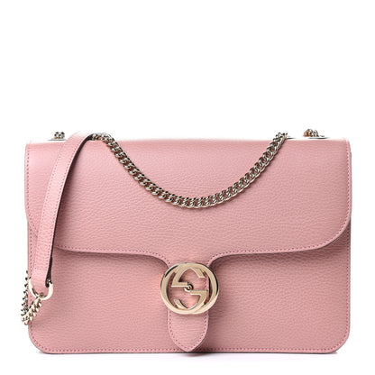 Gucci Dollar Calfskin Interlocking G Shoulder Bag Soft Pink 1 of 5
