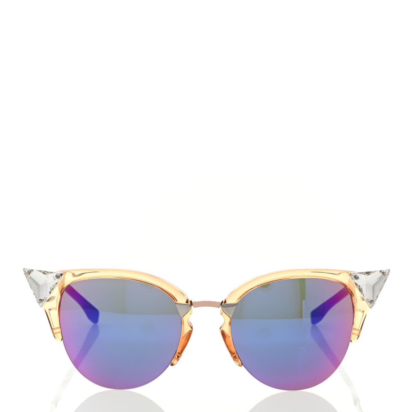 Iridia Cat Eye Sunglasses FF 0041/S Translucent Peach