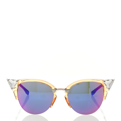 Fendi Iridia Cat Eye Sunglasses FF 0041/S Translucent Peach 2 of 7