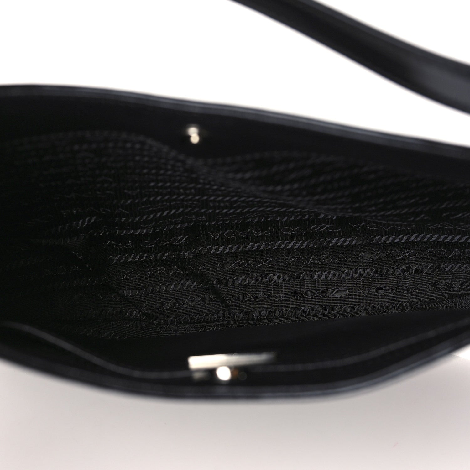 Prada Spazzolato Cleo Shoulder Bag Black 4 of 7