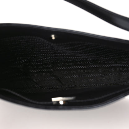 Prada Spazzolato Cleo Shoulder Bag Black 4 of 7