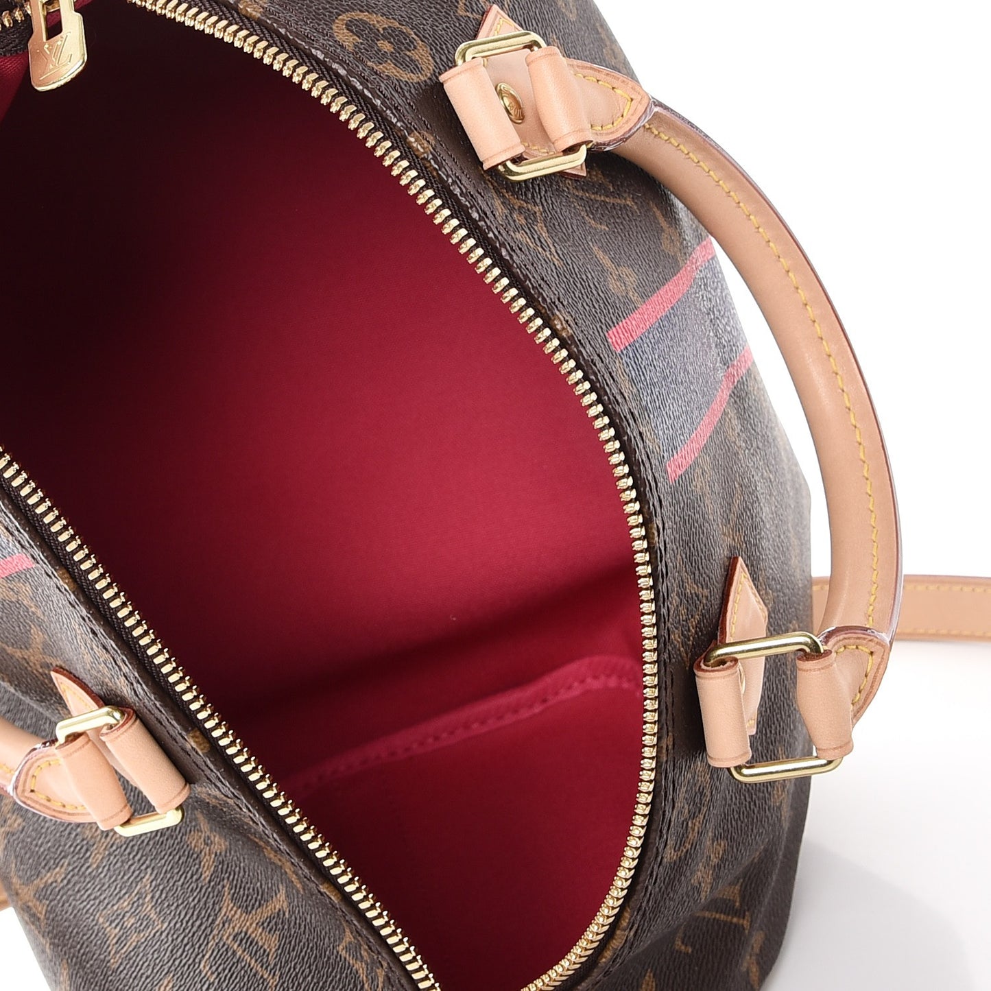 Monogram My LV Heritage Speedy Bandouliere 30 Marine Fuchsia