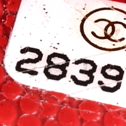 Chanel Caviar Quilted Small Cosmetic Case Red 7 of 10
