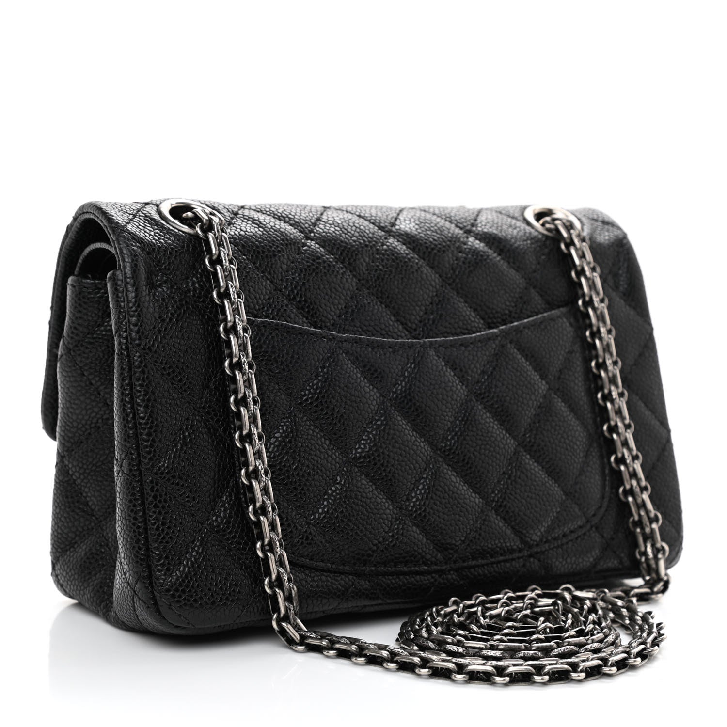 Chanel Caviar 2.55 Reissue 224 Flap Black 3 of 10
