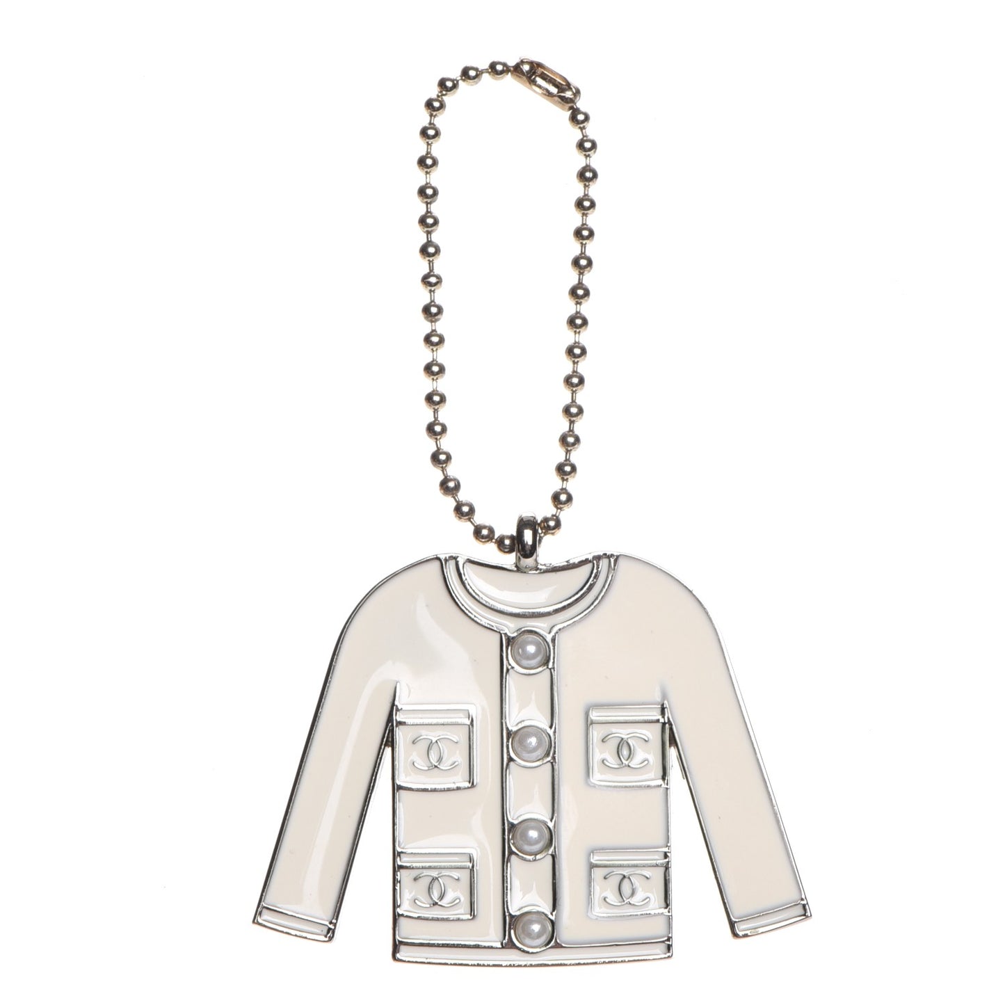 Pearl Enamel Blazer Jacket Charm