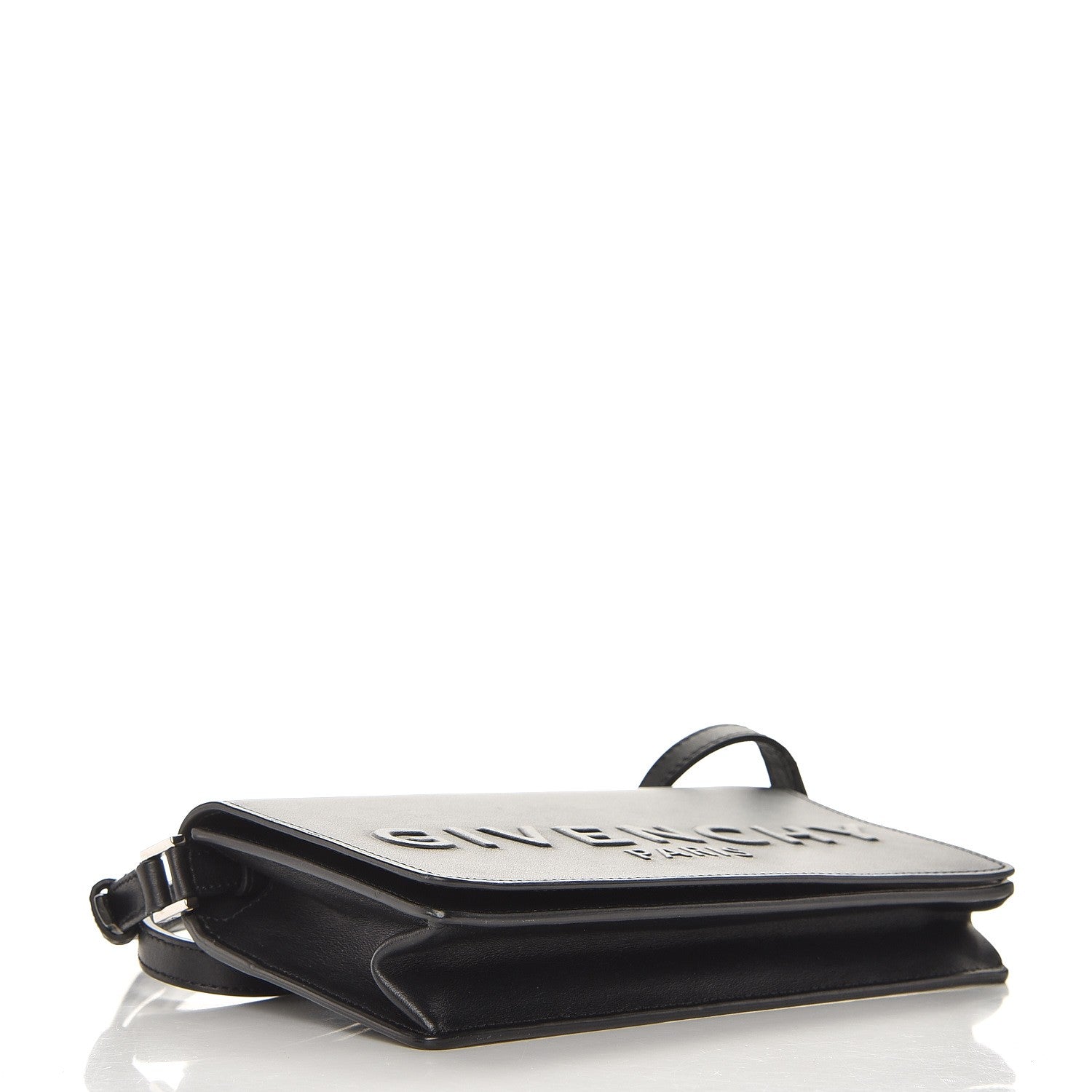 Givenchy Calfskin Logo Debossed Crossbody Black 4 of 7