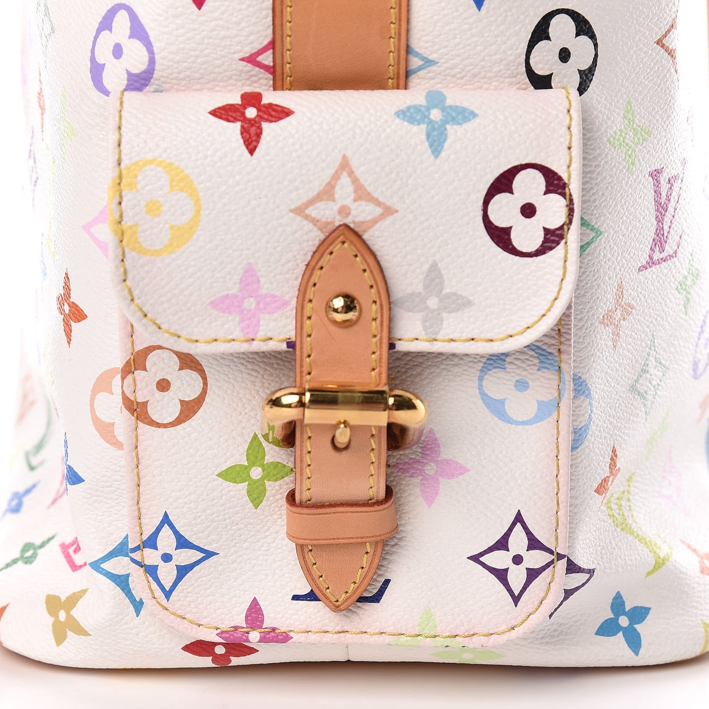 Monogram Multicolor Petit Noe White