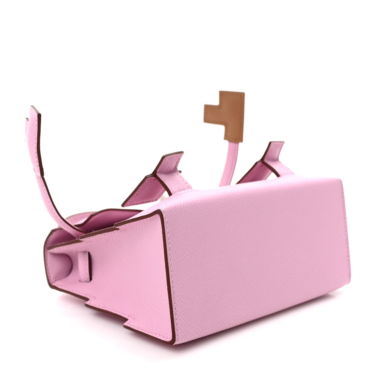 Hermes Epsom Quelle Idole Picto Kelly Doll Handbag Mauve Sylvestre 5 of 10