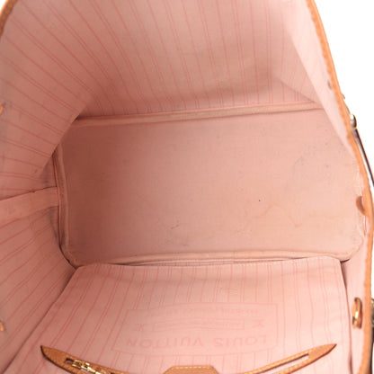 Louis Vuitton Damier Azur Neo Neverfull MM Rose Ballerine 5 of 13