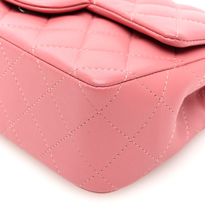 Chanel Lambskin Quilted Mini Rectangular Flap Pink 10 of 11