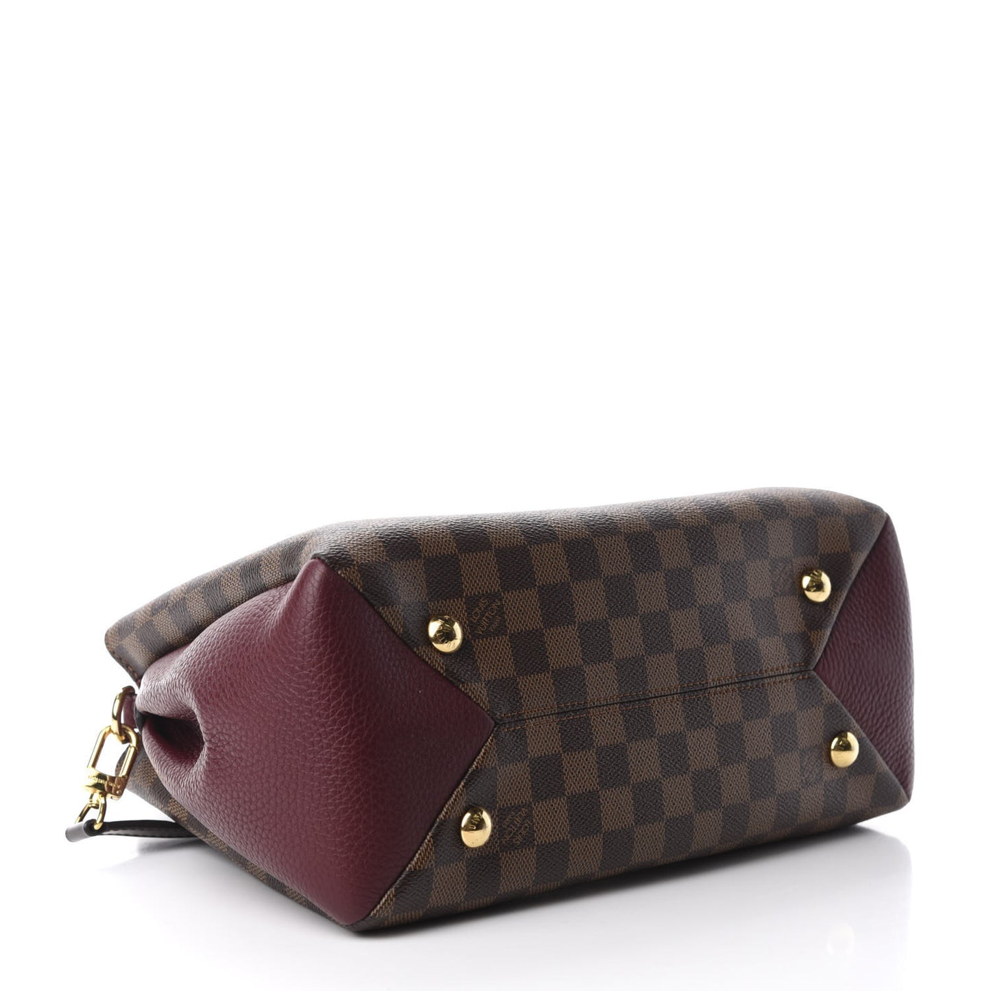 Damier Ebene Cuir Taurillon Brittany Bordeaux