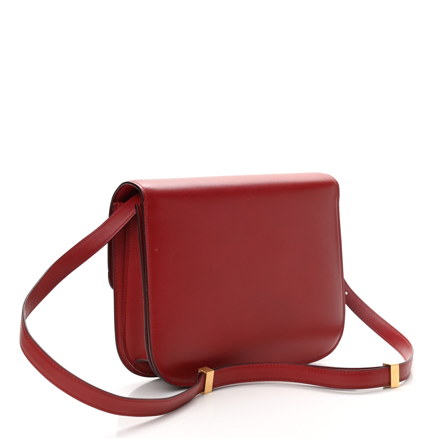 Celine Box Calfskin Medium Classic Box Flap Bag Red 3 of 13
