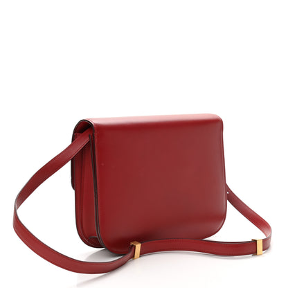 Celine Box Calfskin Medium Classic Box Flap Bag Red 3 of 13