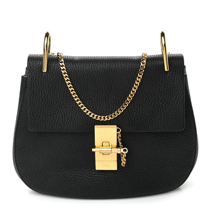 Chloe Grained Lambskin Drew Shoulder Bag Black 1 of 10
