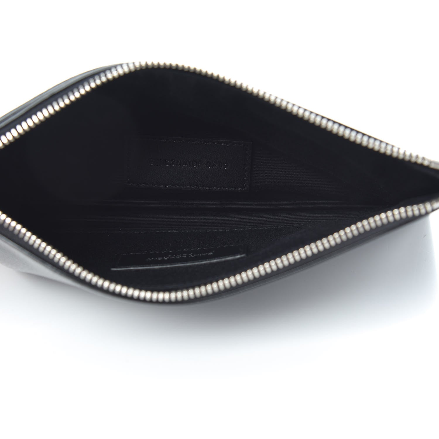 Saint Laurent Lizard Embossed Monogram Bill Pouch Black 5 of 8