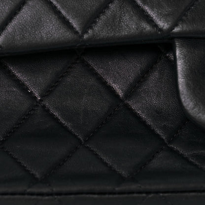 Chanel Lambskin Quilted Medium Double Flap Black 14 of 21