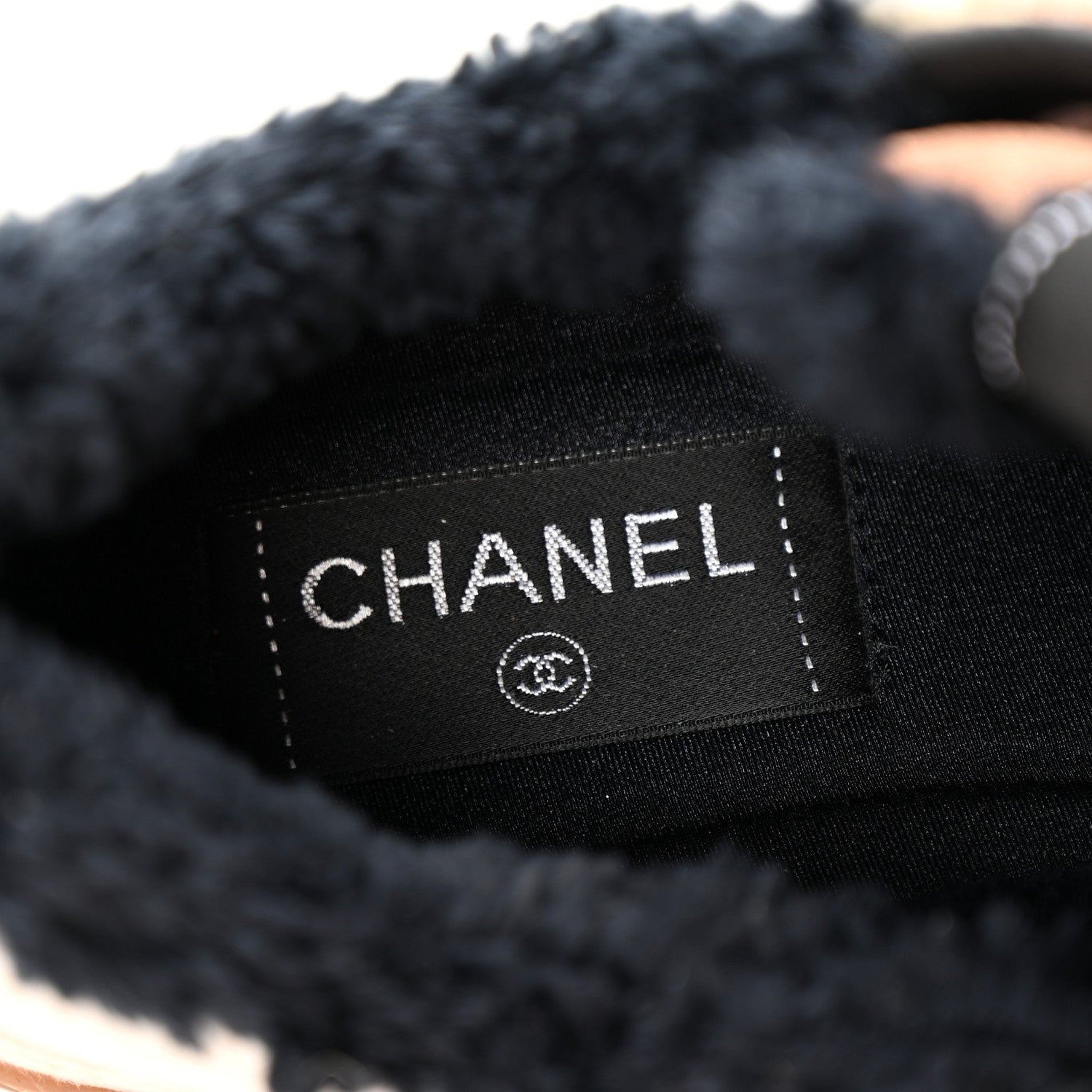 Chanel Fabric Suede Calfskin Logo Sneakers Light Beige 8 of 9