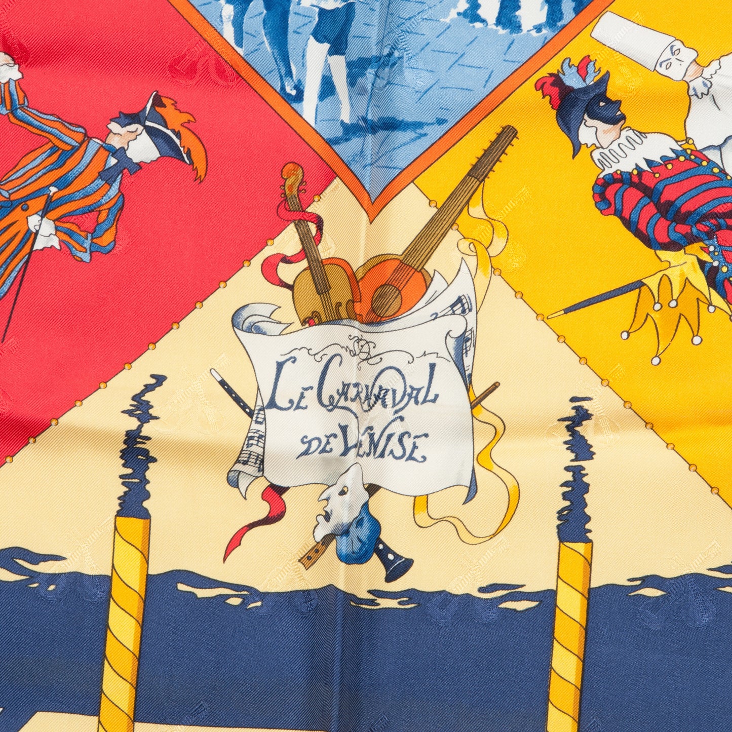 Silk Le Carnaval de Venise Scarf 90