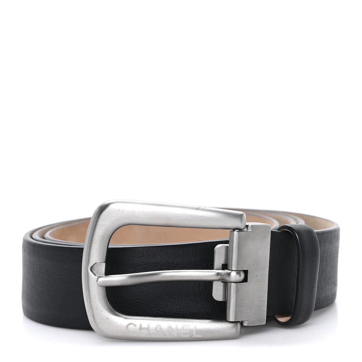 Chanel Calfskin Belt 95 38 Black 1 of 5