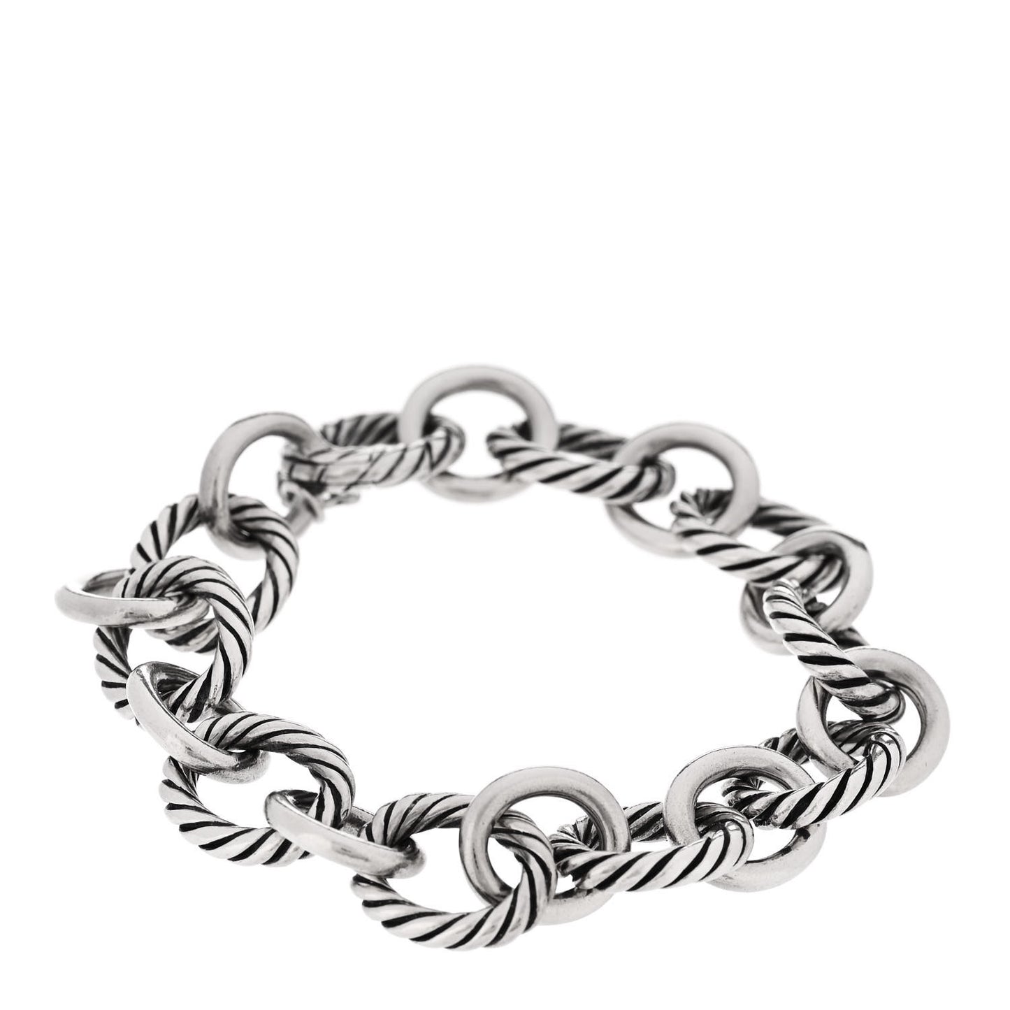 Sterling Silver 12mm Large Oval Link Bracelet
