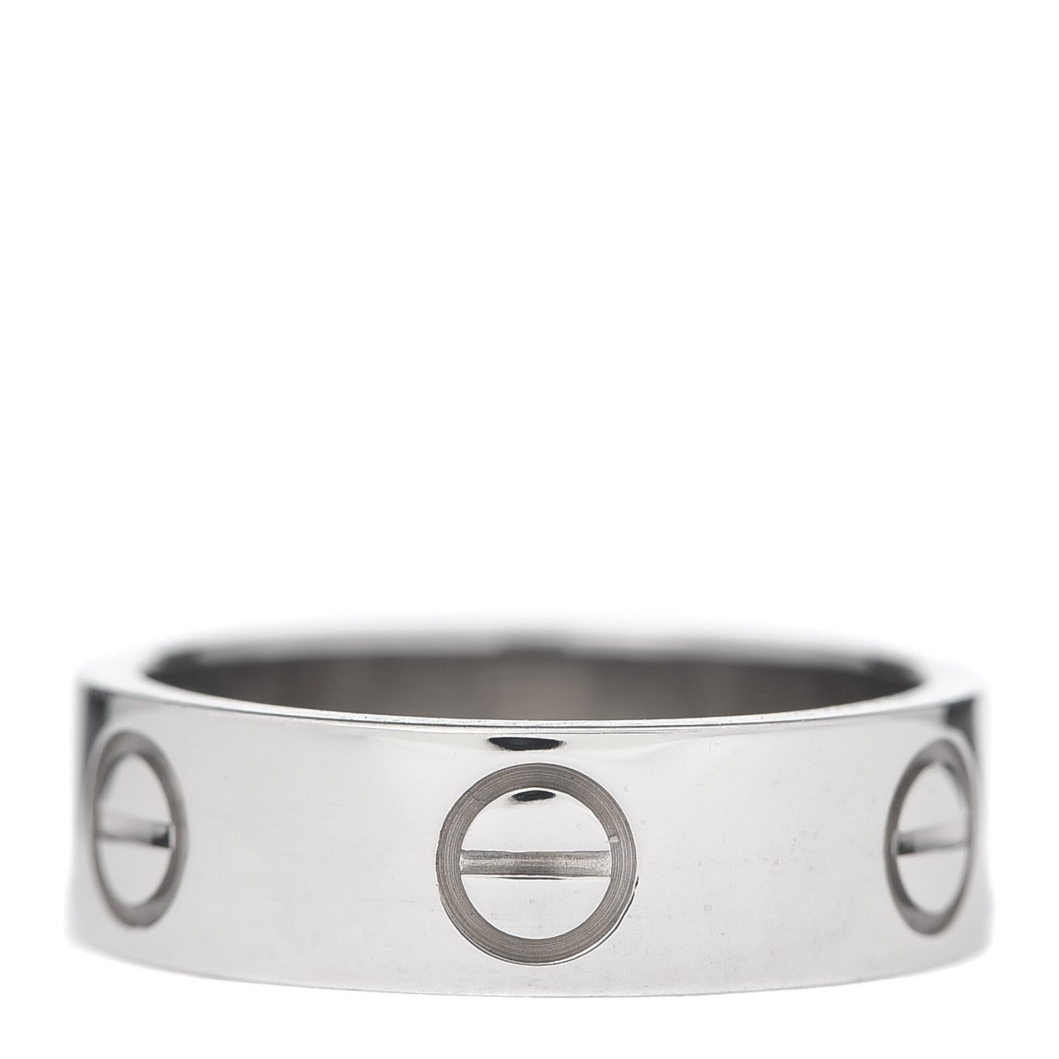 Cartier 18K White Gold 5.5mm LOVE Ring 50 5.25 3 of 4