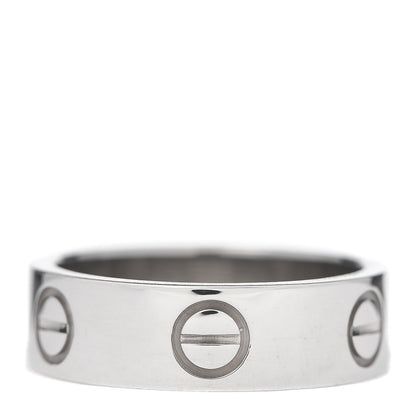 Cartier 18K White Gold 5.5mm LOVE Ring 50 5.25 3 of 4