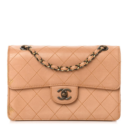 Chanel Lambskin Quilted Small Single Flap Beige 1 of 12