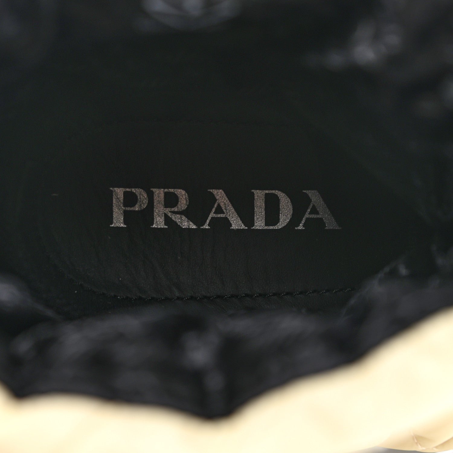 Prada Re-Nylon Piuma Triangle Logo Padded Drawcord 20mm Snow Boots 37 Avorio 8 of 9